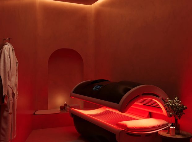 Red light therapy, sauna, and a Heveya bed in every home